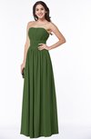 ColsBM Maia Garden Green Classic Strapless Sleeveless Chiffon Floor Length Ribbon Plus Size Bridesmaid Dresses