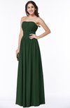 ColsBM Maia Hunter Green Classic Strapless Sleeveless Chiffon Floor Length Ribbon Plus Size Bridesmaid Dresses