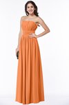 ColsBM Maia Mango Classic Strapless Sleeveless Chiffon Floor Length Ribbon Plus Size Bridesmaid Dresses