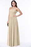 ColsBM Maia Novelle Peach Classic Strapless Sleeveless Chiffon Floor Length Ribbon Plus Size Bridesmaid Dresses