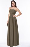 ColsBM Maia Otter Classic Strapless Sleeveless Chiffon Floor Length Ribbon Plus Size Bridesmaid Dresses