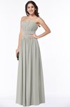 ColsBM Maia Platinum Classic Strapless Sleeveless Chiffon Floor Length Ribbon Plus Size Bridesmaid Dresses