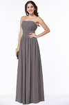 ColsBM Maia Ridge Grey Classic Strapless Sleeveless Chiffon Floor Length Ribbon Plus Size Bridesmaid Dresses
