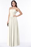 ColsBM Maia Whisper White Classic Strapless Sleeveless Chiffon Floor Length Ribbon Plus Size Bridesmaid Dresses