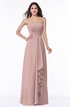 ColsBM Mira Bridal Rose Classic A-line Zipper Chiffon Floor Length Plus Size Bridesmaid Dresses