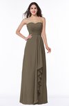 ColsBM Mira Carafe Brown Classic A-line Zipper Chiffon Floor Length Plus Size Bridesmaid Dresses