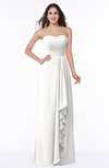 ColsBM Mira Cloud White Classic A-line Zipper Chiffon Floor Length Plus Size Bridesmaid Dresses