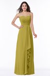 ColsBM Mira Golden Olive Classic A-line Zipper Chiffon Floor Length Plus Size Bridesmaid Dresses