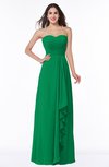 ColsBM Mira Green Classic A-line Zipper Chiffon Floor Length Plus Size Bridesmaid Dresses