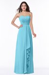 ColsBM Mira Light Blue Classic A-line Zipper Chiffon Floor Length Plus Size Bridesmaid Dresses