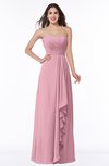 ColsBM Mira Light Coral Classic A-line Zipper Chiffon Floor Length Plus Size Bridesmaid Dresses