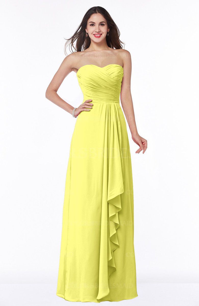 ColsBM Mira Pale Yellow Bridesmaid Dresses - ColorsBridesmaid