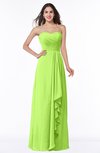 ColsBM Mira Sharp Green Classic A-line Zipper Chiffon Floor Length Plus Size Bridesmaid Dresses