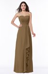ColsBM Mira Truffle Classic A-line Zipper Chiffon Floor Length Plus Size Bridesmaid Dresses
