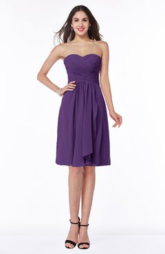 Bridesmaid Dresses Purple Knee Length 500+ styles - ColorsBridesmaid