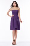 ColsBM Laila Dark Purple Modern A-line Strapless Zip up Chiffon Pleated Plus Size Bridesmaid Dresses