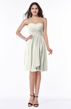 ColsBM Laila Ivory Modern A-line Strapless Zip up Chiffon Pleated Plus Size Bridesmaid Dresses