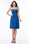 ColsBM Laila Royal Blue Modern A-line Strapless Zip up Chiffon Pleated Plus Size Bridesmaid Dresses
