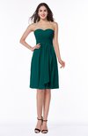 ColsBM Laila Shaded Spruce Modern A-line Strapless Zip up Chiffon Pleated Plus Size Bridesmaid Dresses