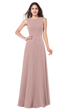 ColsBM Hazel Bridal Rose Modern A-line Sleeveless Zip up Floor Length Pleated Plus Size Bridesmaid Dresses