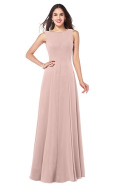 ColsBM Hazel Dusty Rose Modern A-line Sleeveless Zip up Floor Length Pleated Plus Size Bridesmaid Dresses