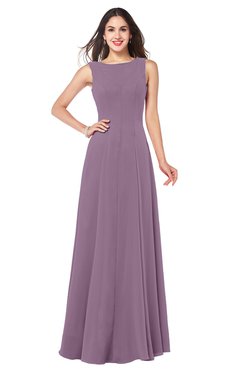 ColsBM Hazel Valerian Modern A-line Sleeveless Zip up Floor Length Pleated Plus Size Bridesmaid Dresses
