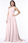 ColsBM Kiana Petal Pink Gorgeous Zipper Chiffon Sweep Train Pleated Evening Dresses