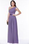 ColsBM Tiana Chalk Violet Traditional A-line One Shoulder Chiffon Floor Length Plus Size Bridesmaid Dresses