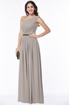 ColsBM Tiana Fawn Traditional A-line One Shoulder Chiffon Floor Length Plus Size Bridesmaid Dresses