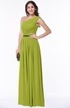 ColsBM Tiana Green Oasis Traditional A-line One Shoulder Chiffon Floor Length Plus Size Bridesmaid Dresses