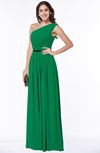 ColsBM Tiana Jelly Bean Traditional A-line One Shoulder Chiffon Floor Length Plus Size Bridesmaid Dresses