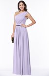 ColsBM Tiana Light Purple Traditional A-line One Shoulder Chiffon Floor Length Plus Size Bridesmaid Dresses