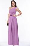 ColsBM Tiana Orchid Traditional A-line One Shoulder Chiffon Floor Length Plus Size Bridesmaid Dresses