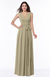 ColsBM Esther Candied Ginger Traditional V-neck Sleeveless Zip up Chiffon Plus Size Bridesmaid Dresses