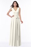 ColsBM Esther Whisper White Traditional V-neck Sleeveless Zip up Chiffon Plus Size Bridesmaid Dresses