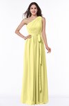 ColsBM Fiona Daffodil Classic A-line Asymmetric Neckline Chiffon Floor Length Sash Plus Size Bridesmaid Dresses