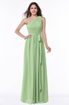 ColsBM Fiona Gleam Classic A-line Asymmetric Neckline Chiffon Floor Length Sash Plus Size Bridesmaid Dresses