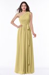 ColsBM Fiona Gold Classic A-line Asymmetric Neckline Chiffon Floor Length Sash Plus Size Bridesmaid Dresses
