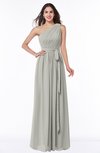 ColsBM Fiona Platinum Classic A-line Asymmetric Neckline Chiffon Floor Length Sash Plus Size Bridesmaid Dresses