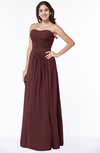 ColsBM Leslie Burgundy Classic Strapless Sleeveless Zipper Floor Length Ribbon Plus Size Bridesmaid Dresses