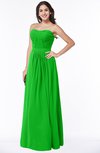 ColsBM Leslie Classic Green Classic Strapless Sleeveless Zipper Floor Length Ribbon Plus Size Bridesmaid Dresses