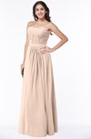 ColsBM Leslie Fresh Salmon Classic Strapless Sleeveless Zipper Floor Length Ribbon Plus Size Bridesmaid Dresses