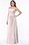 ColsBM Leslie Light Pink Classic Strapless Sleeveless Zipper Floor Length Ribbon Plus Size Bridesmaid Dresses