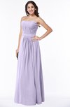 ColsBM Leslie Light Purple Classic Strapless Sleeveless Zipper Floor Length Ribbon Plus Size Bridesmaid Dresses