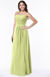 ColsBM Leslie Lime Sherbet Classic Strapless Sleeveless Zipper Floor Length Ribbon Plus Size Bridesmaid Dresses