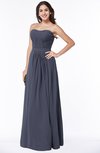 ColsBM Leslie Nightshadow Blue Classic Strapless Sleeveless Zipper Floor Length Ribbon Plus Size Bridesmaid Dresses