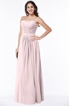 ColsBM Leslie Petal Pink Classic Strapless Sleeveless Zipper Floor Length Ribbon Plus Size Bridesmaid Dresses