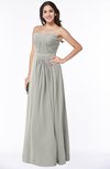 ColsBM Leslie Platinum Classic Strapless Sleeveless Zipper Floor Length Ribbon Plus Size Bridesmaid Dresses