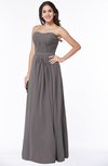 ColsBM Leslie Ridge Grey Classic Strapless Sleeveless Zipper Floor Length Ribbon Plus Size Bridesmaid Dresses