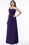 ColsBM Leslie Royal Purple Classic Strapless Sleeveless Zipper Floor Length Ribbon Plus Size Bridesmaid Dresses